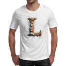 Camiseta Unissex Alfabeto Floral Letra L