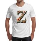 Camiseta Unissex Alfabeto Floral Letra Z