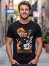 Camiseta Unissex - Anime Bleach - Ichigo - Premium Tamanho:04Cor:Preto