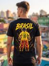Camiseta Unissex - Anime DBZ Goku Copa 2026 Brasil - Premium Tamanho:06Cor:Preto