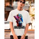 Camiseta Unissex Arlequina Coringa Palhaço Style Camisa Personalizada Estampa DTF Algodão -Ref080