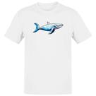 Camiseta Unissex Baleia Azul Geometrica