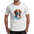 Camiseta Unissex Beagle Watercolor Arte