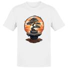 Camiseta Unissex Bonsai magico Japao sunset
