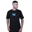 Camiseta Unissex Borboleta Colorida