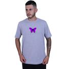Camiseta Unissex Borboleta Roxa Camiseta Unissex Borboleta Roxa
