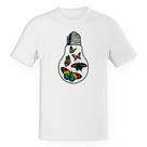 Camiseta Unissex Borboletas em lâmpada