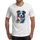 Camiseta Unissex Border Collie Watercolor Arte