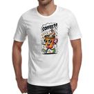 Camiseta Unissex Cafe andando e perguntando