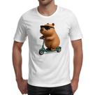 Camiseta Unissex Capivara no patinete 3D