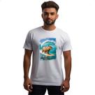 Camiseta Unissex Capivara surfando no Hawaii Camiseta Unissex Capivara surfando no Hawaii