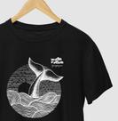 Camiseta unissex - Coleção Costa Nativa - Baleia - 100% Algodão Sustentável