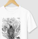 Camiseta unissex - Coleção Costa Nativa - Barco - 100% Algodão Sustentável