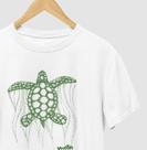 Camiseta unissex - Coleção Costa Nativa - Tartaruga - 100% Algodão Sustentável