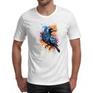 Camiseta Unissex Corvo Watercolor Arte