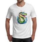 Camiseta Unissex Crocodilo Watercolor Arte