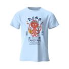 Camiseta Unissex De Algodão Com Estampa De Chef Polvo Japonês, Macia, Respirável, Gola Redonda,