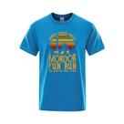 Camiseta Unissex De Algodão Para O Verão, Estilo Hip Hop, Estampa Middle Earth Mordor Fun Run, Corte Camiseta Unissex De Algodão Para O Verão, Estilo Hip Hop, Estampa Middle Earth Mordor Fun Run, Corte