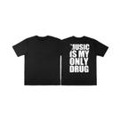Camiseta Unissex De Verão Em Algodão Com Estampa De Alfabeto E Música, Moda Streetwear Para Homens E