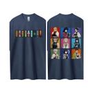 Camiseta Unissex Demon Slayer De Manga Curta Confortável Para Casais