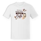Camiseta Unissex Dia começa com café