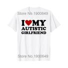 Camiseta Unissex Engraçada Com Coração E Amor Para Namorado(a) Autista, Presente De Aniversário Camiseta Unissex Engraçada Com Coração E Amor Para Namorado(a) Autista, Presente De Aniversário