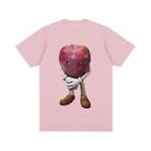 Camiseta Unissex Engraçada Com Meme De Rosto De Maçã, Alta Qualidade, Estilo Retrô Casual, Manga