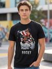 Camiseta Unissex - Especial Cinema - Rocky Balboa - Premium Tamanho:XGCor:Preto