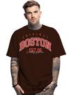 Camiseta unissex estampada Boston01 Owversize 100% Algodão Malha 30.1 Camiseta masculina e Feminina