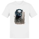 Camiseta Unissex Gato preto na lua cheia Camiseta Unissex Gato preto na lua cheia