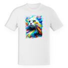 Camiseta Unissex Gato Splash Art Color