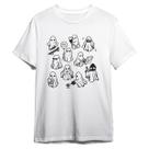 Camiseta Unissex Ghost Halloween Cute Cartoon Unissex