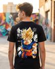 Camiseta Unissex Goku Super Saiyajin I - Premium Tamanho:GGCor:Preto