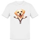 Camiseta Unissex Golden Retriever no Ziper