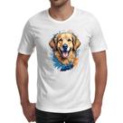 Camiseta Unissex Golden Retriever Watercolor Arte