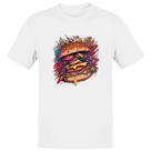 Camiseta Unissex Hambuger exagerado splash