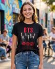 Camiseta Unissex - K-pop - BTS - Arirang - Premium Tamanho:04Cor:Preto