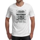 Camiseta Unissex Legends Were Born NOV-1985