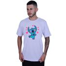 Camiseta Unissex Lilo Stitch Coração Camiseta Unissex Lilo Stitch Coração
