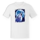 Camiseta Unissex Lobo uivando para lua