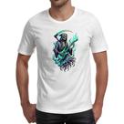 Camiseta Unissex Morte tocando guitarra