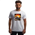 Camiseta Unissex Muscle Car Sunset Art