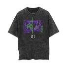 Camiseta Unissex Neon Genesis Evangelion Shinji Ikari Y2K Retro Harajuku De Algodão Com Manga Curta