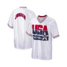Camiseta Unissex Oversize Com Decote Em V E Manga Curta, Estampa Dos EUA, Estilo Casual De Rua