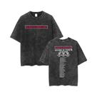 Camiseta Unissex Oversized De Algodão Lavado Da Banda De Rock Radiohead, Estilo Hip Hop, Manga