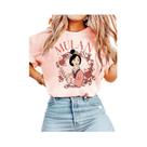Camiseta Unissex Oversized Disney Mulan Espada Flor De Cerejeira Vintage Algodão Manga Curta Camiseta Unissex Oversized Disney Mulan Espada Flor De Cerejeira Vintage Algodão Manga Curta