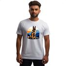 Camiseta Unissex Pastor alemao montanhas