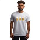 Camiseta Unissex Pedra Papel Tesoura Gato Laranja Camiseta Unissex Pedra Papel Tesoura Gato Laranja