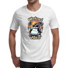 Camiseta Unissex Pinguim Weekend Vibes