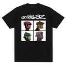 Camiseta Unissex plus Size Com Estampa Gorillaz Punk Rock, Camiseta Casual Dos Anos 90, Manga Curta
